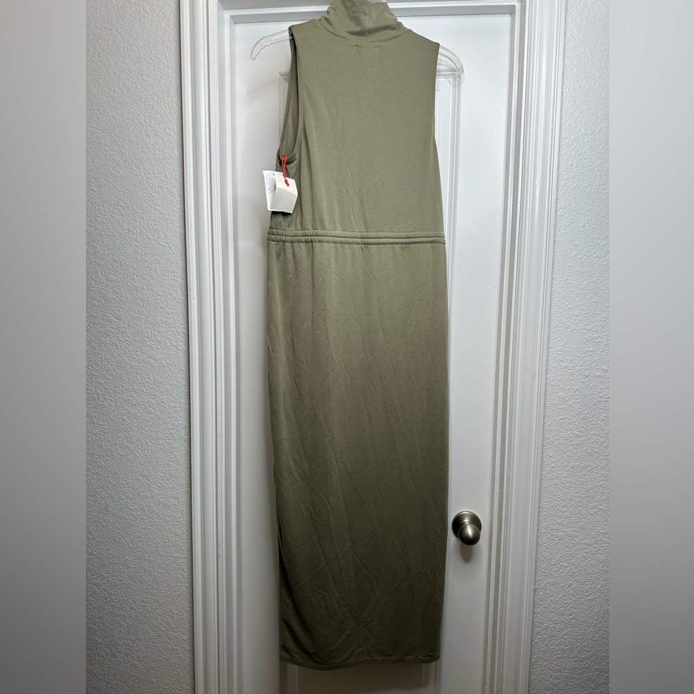 New Open Edit Green Mock Neck Sleeveless‎ Knit Dress size Small - Picture 9 of 13